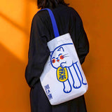 Load image into Gallery viewer, Maneki Neko Canvas Tote Bag
