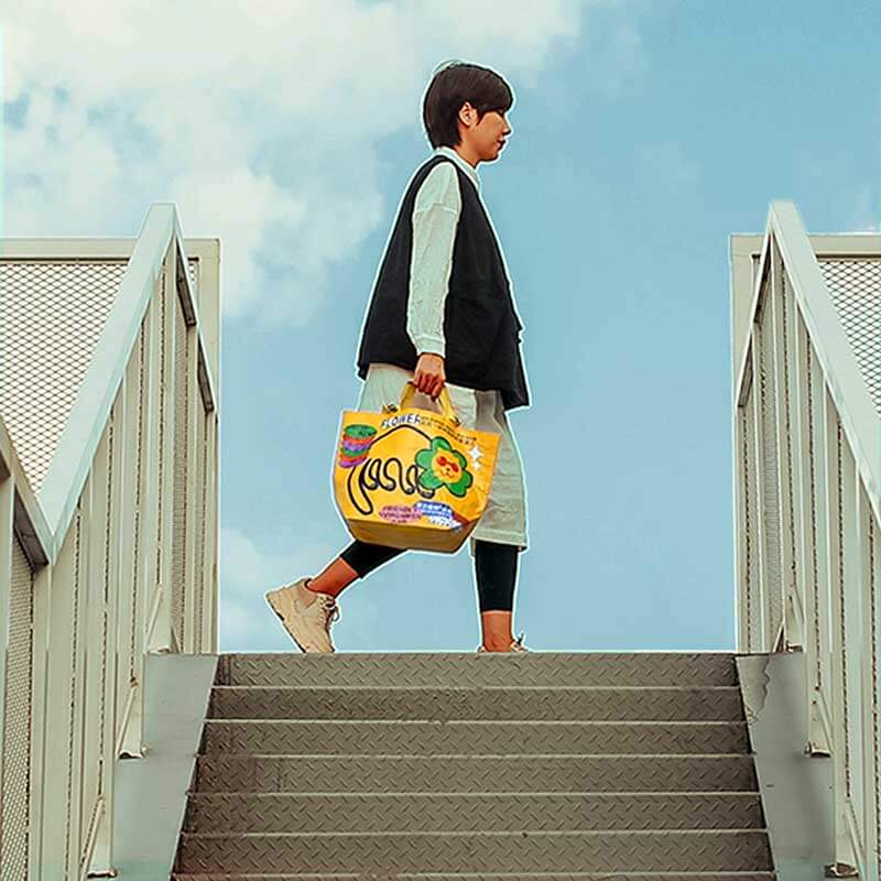 Funny Cat Reusable Grocery Bag
