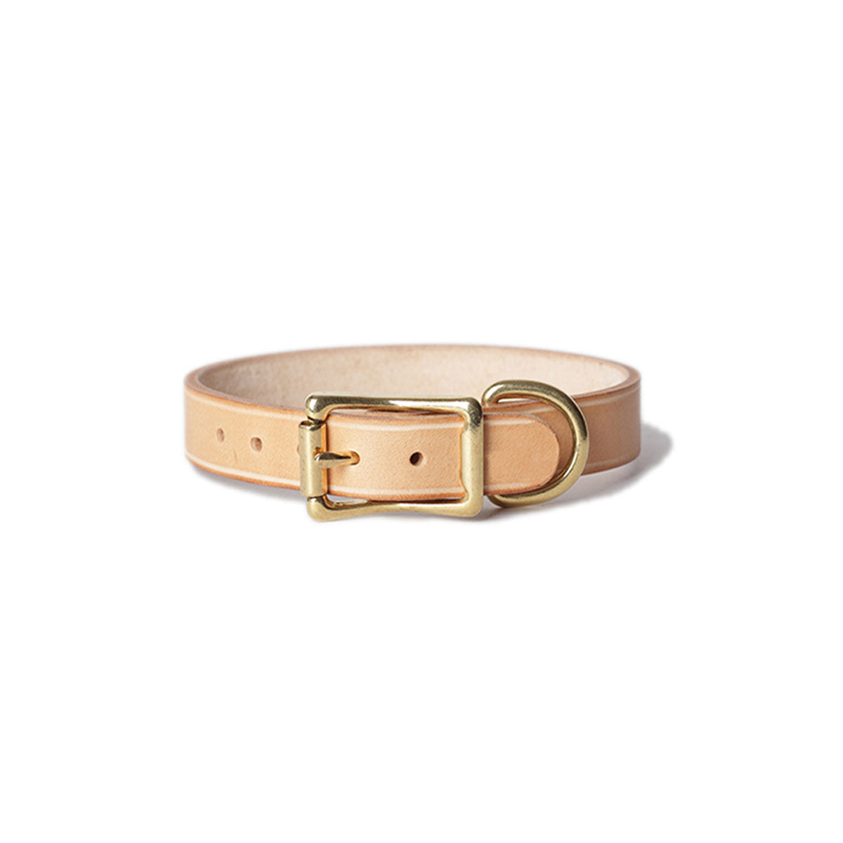 adjustable leather collar front side