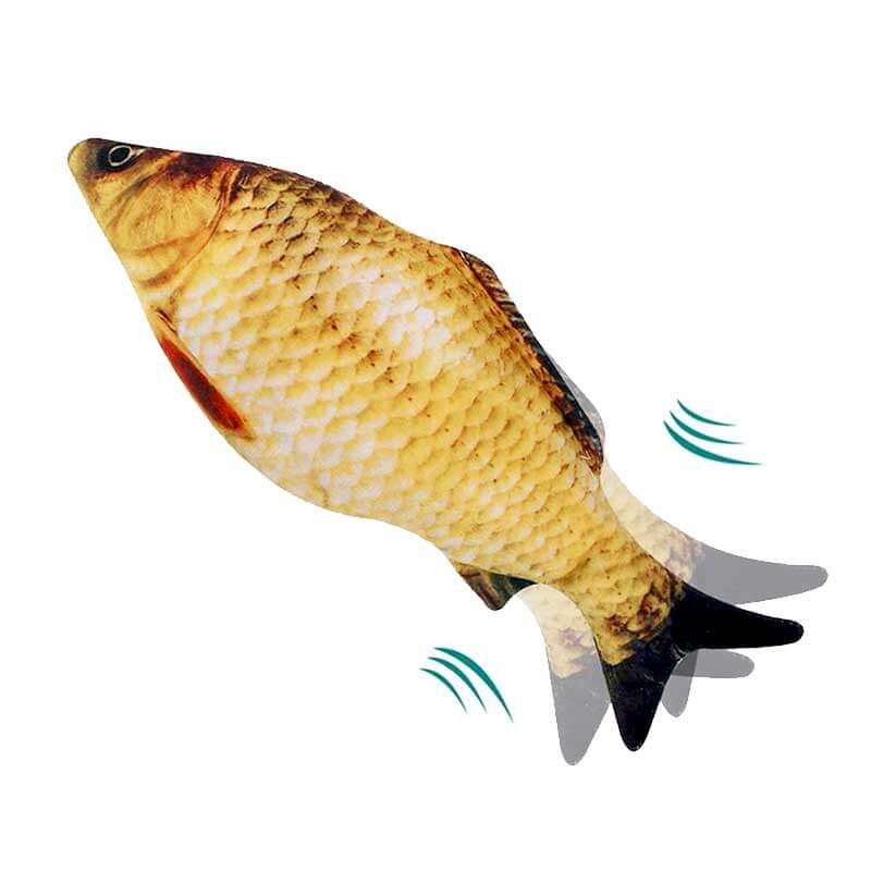 crucian carp floppy interactive cat toy