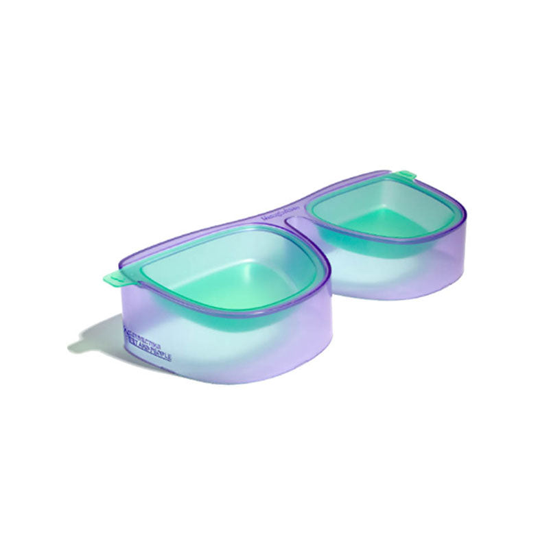 double cat bowl purple
