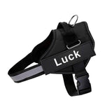 Load image into Gallery viewer, personalized dog harness with side release buckle black