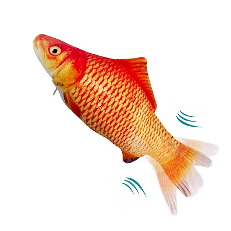 red carp floppy interactive cat toy