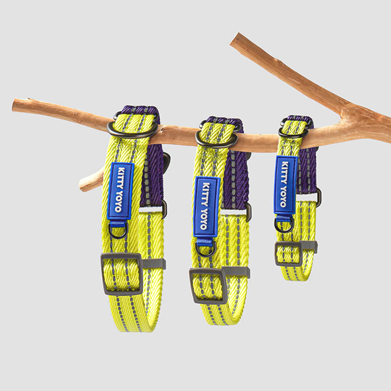 stylish reflective martingale pet collar