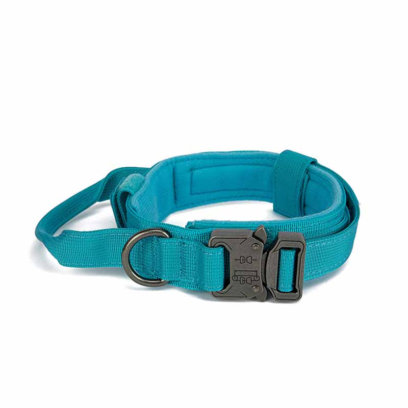tactical dog collar blue