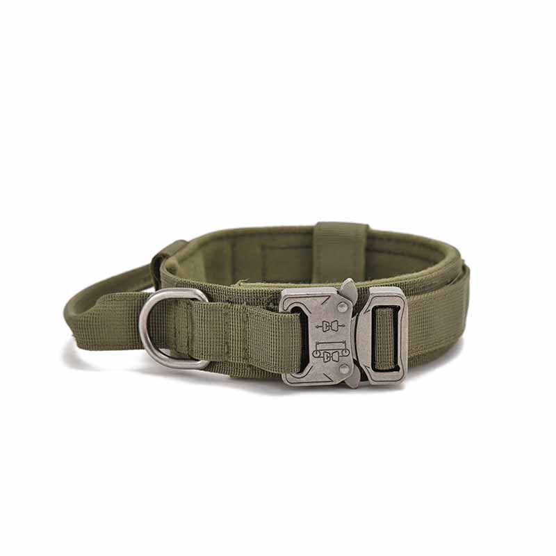 tactical dog collar green