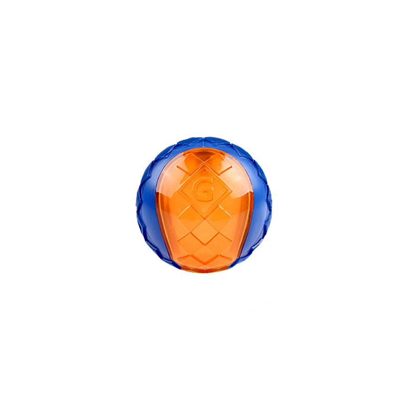 transparent-squeaky-dog-ball-toy-sandybrown