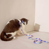 Load image into Gallery viewer, cat-with-harness-and-leash-set-pink-and-opera-mauve