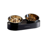 Load image into Gallery viewer, petkit cybertail elevated cat bowls with 2 stainless steel bowls